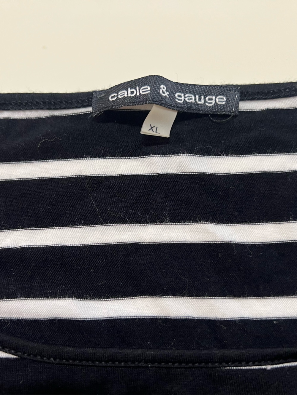 Striped knit vest or sleeveless top